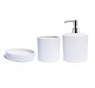 set accessories bathroom sink in ceramic-various colors - soap - dispenser - toothbrush holder