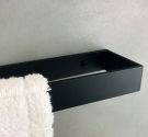 Towel bar medium towel for modern bathroom furniture and minimal matte black color high quality