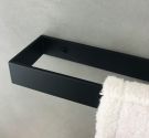 Wall handle for bidet wipes in color trend black matte bathroom accessories industrial style and guaranteed quality