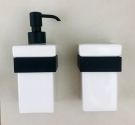 Dispenser porta sapone liquido da fissare a muro per arredamento da bagno design idearredobagno