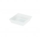 Square satin glass support soap case - Q.UBI LINE