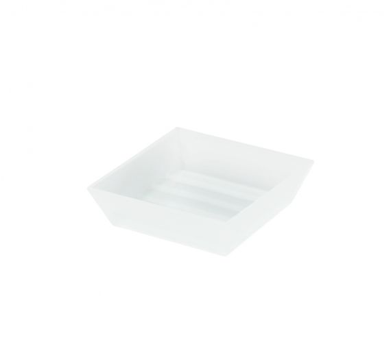 Square satin glass support soap case - Q.UBI LINE
