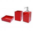 ensemble de bain-céramique-savon-distributeur-gobelet, porte-brosse à dents-accessoires de salle de bains fabriqués en italie