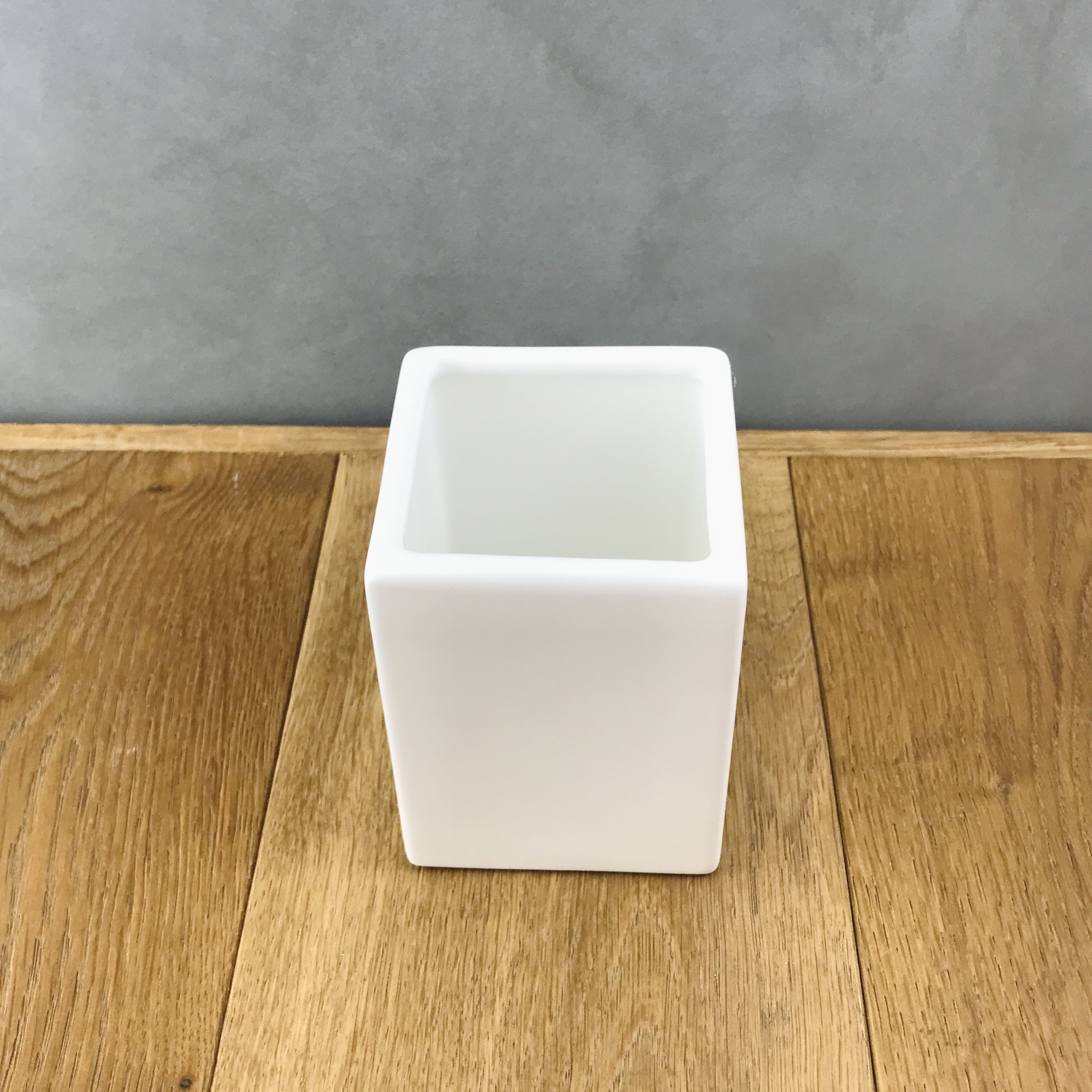 Square glass for ceramic brush holder washbasin bathroom accessories TRIS 3