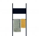 échelle de serviette et porte-savon-possibilité de fixation au mur-coloris noir mat et blanc mat-conception de salle de bains