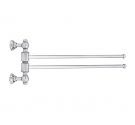 Bidet towel rack two rolling rods - LINEA ONDA