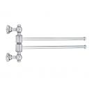 Bidet towel rack two rolling rods - LINEA ONDA