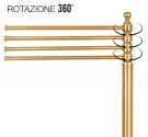 Planter brings towels four multi-function rotary rods vintage bronze color bathroom - SPRING LINE