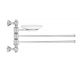 Wall wipes door three straight rolling rods - WAVE LINE
