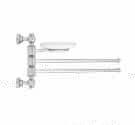 Bidet towel rack two rolling rods - LINEA ONDA