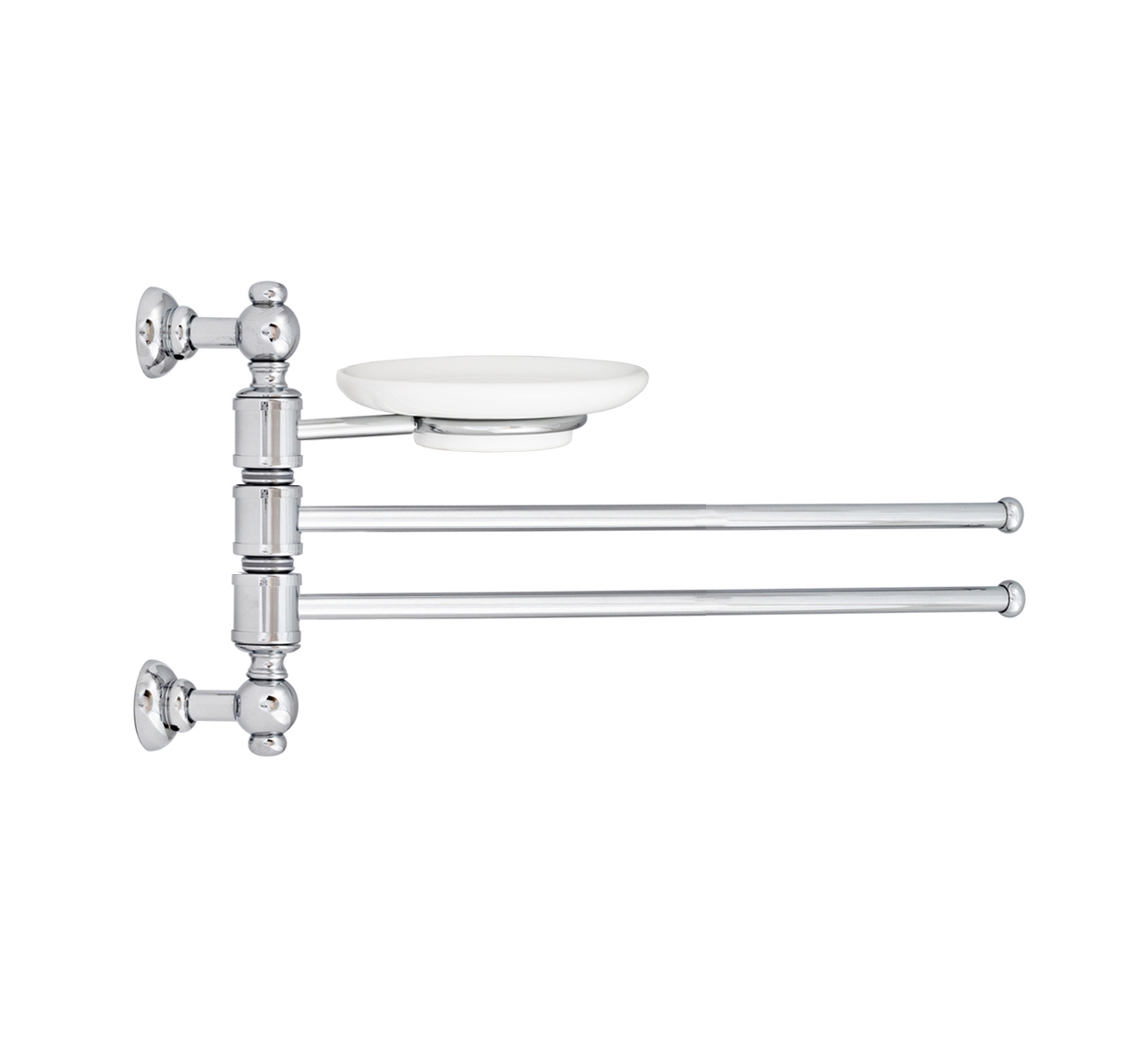 Bidet towel rack two rolling rods - LINEA ONDA