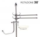 - Standing bathroom furniture door paper towel holder and soap - bathroom furniture made in Italy - rust-free and quality