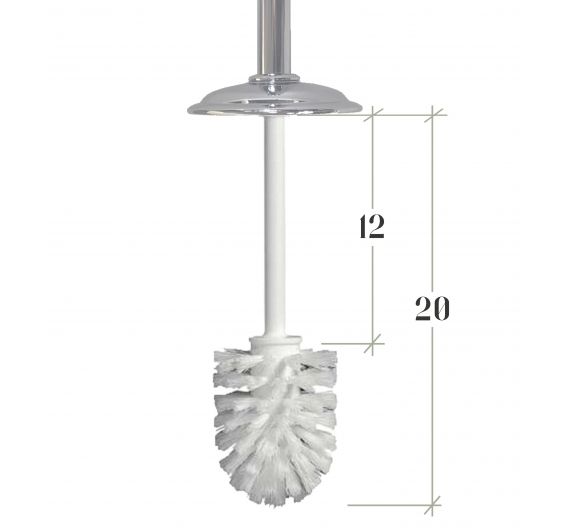 Poignée de remplacement pour toilettes à usage complet avec poignée et pièces de rechange antibactériennes de bain poils en