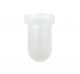 Bicchiere porta spazzolini di ricambio in vetro satinato diametro 6,3 cm