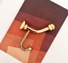 hang a bath towel - fixing lugs - brass, high - quality Italian product