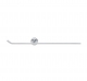 Porta salvietta bidet e porta carta a incollo LP 42 x 6 cm - LINEA MINIMAL COLLA