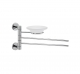 Porta salviette bidet a colla e porta sapone HL 16 x 32 cm LINEA MINIMAL COLLA