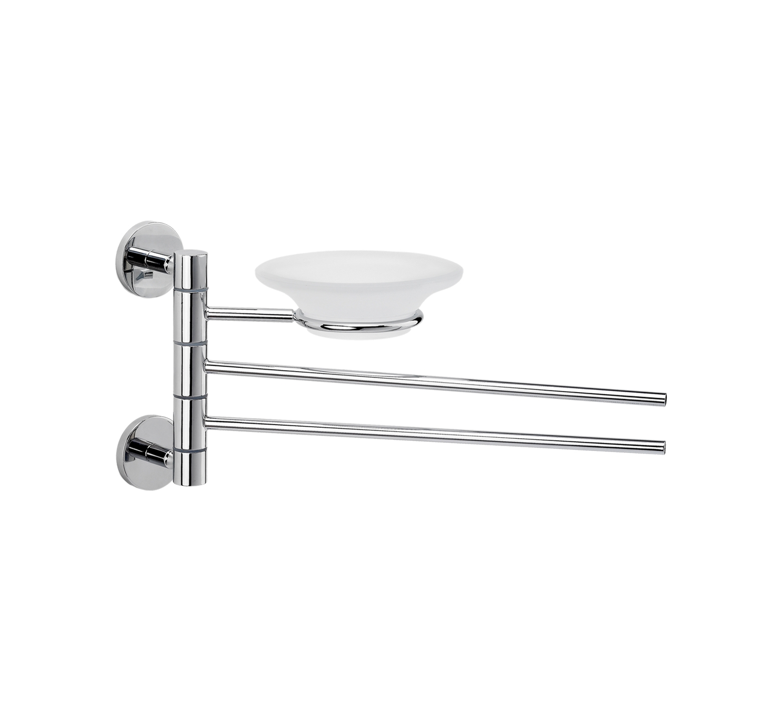 Porta salviette bidet a colla e porta sapone HL 16 x 32 cm LINEA MINIMAL COLLA