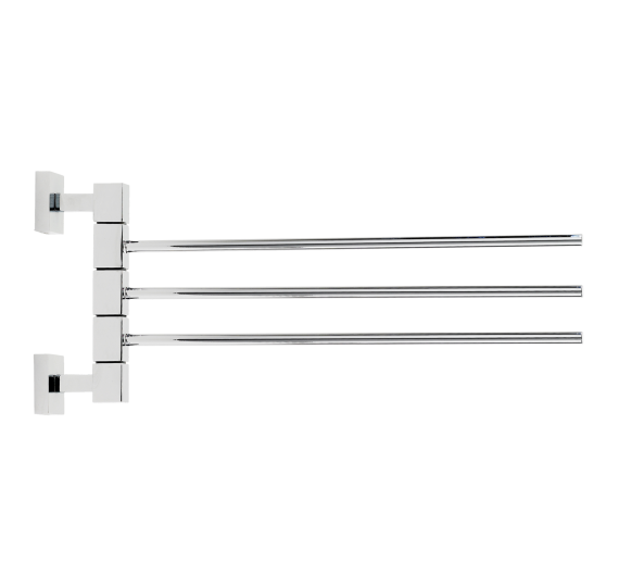 Towel rack articulated two straight rods - CUBE LINE