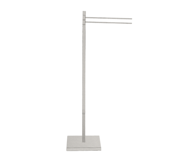 Free standing towel rack three straight arms