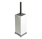 Port a toilet brush in white ceramic base and chrome plated brass-bathroom accessories craft