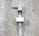 dispenser dosatore di ricambio per accessori bagno - forma quadrata - ottone nickel spazzolato per dispenser bagno