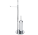 Piantana bagno porta scopino e porta carta H 70 cm base 20 cm - LINEA MINIMAL