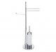 Bath planter with scope door, paper door and chrome brass bidet towel case - MINIMAL LINE