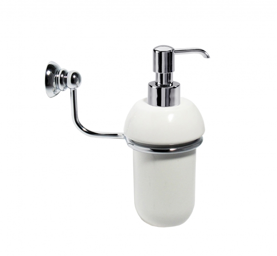 porta dispenser per sapone liquido-accessorio bagno da fissare a parete-complementi bagno artigianali in ottone-alta qualità