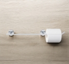 Porta salviette da bidet con porta rotolo da parete linea semplice minimale soluzioni innovative arredamento bagno