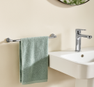 Porta salviette da lavabo dallo stile classico elegante da muro per asciugamani arredobagno di qualità stile inglese