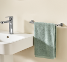 Porte-serviettes de bain - classic-style - laiton-haute qualité - produit fait main - made in Italy - couleur bronze