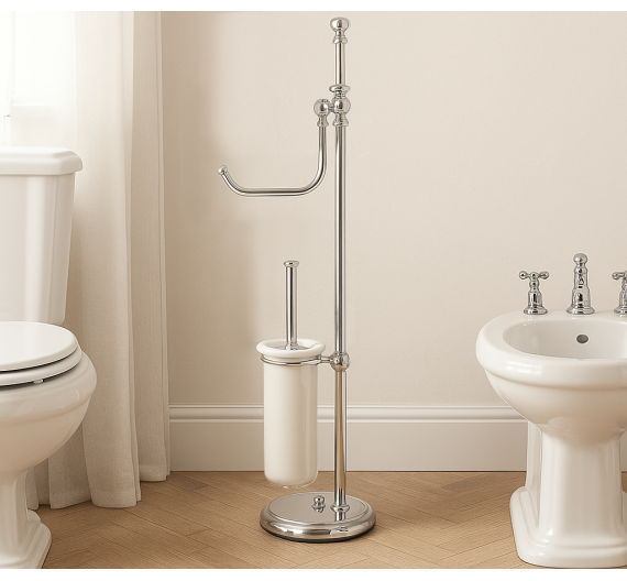- Debout salle de bain toilette porte-balais en verre dépoli et la carte de porte, depuis les classiques de la LIGNE de
