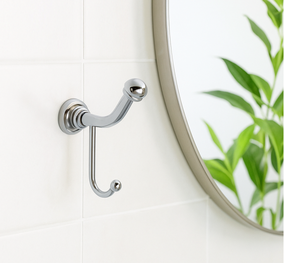 appendi telo da bagno - fissaggio a tasselli - ottone alta qualità - prodotto italiano