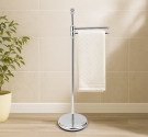 Piantana in stile classico di alta qualità per arredamento da bagno porta salviette da bidet-accessori made in Italy