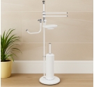 Lampe de plancher, de style anglais toilette porte-balais, de papier, de serviettes de toilette-bidet-et-savon-mobilier-salle