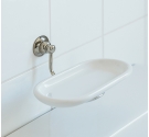 Porta saponetta a muro con supporto in stile inglese colore cromo acciaio accessorio da bagno di alta qualità 