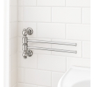 Aste porta salviette da bagno che ruotano in stile classico per arredamento di qualità artigianale italiano garanzia anni