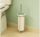 Brosse des toilettes et de la céramique debout libre sur un support