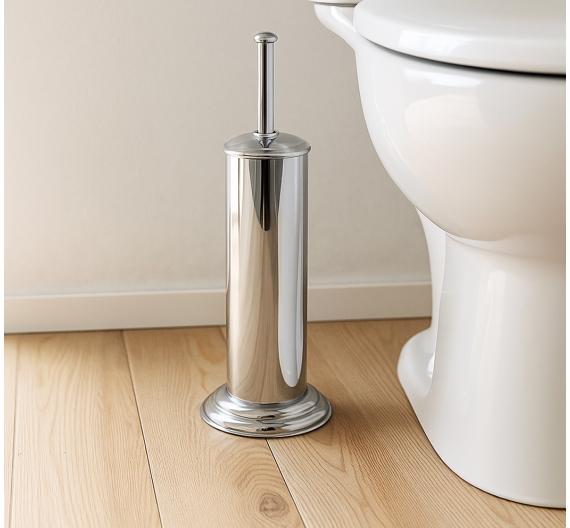 Scopino -wc-bagno-da-terra-in-ottone - complementi bagno-prodotti-in-italia-stile-classico-shabby-chic-alta-qualità