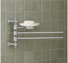 Snodo stile classico porta salviette bagno e sapone in ceramica qualità artigianale garanzia made in Italy