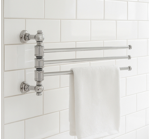Porte lingettes bidet deux baguettes roulantes - LINEA ONDA