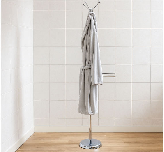 Piantana porta accappatoio da bagno con porta asciugamani aste rotabili arredamento in stile classico colori personalizzabili di