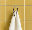 Cintre de serviettes de bain fixation murale - avec l'extérieur en laiton chromé de haute qualité de style shabby chic
