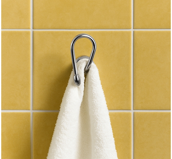 Gancio appendi asciugamani da bagno - fissaggio a parete con taselli in ottone cromato alta qualità stile shabby chic