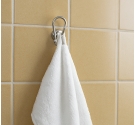 Hanger bathroom towels - wall fastener with external brass chrome plated high quality shabby chic style