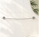 porta-salviette-da-bagno-stile-classico-retrò-fissaggio a muro con tasselli-ottone-cromato-garantito contro la ruggine