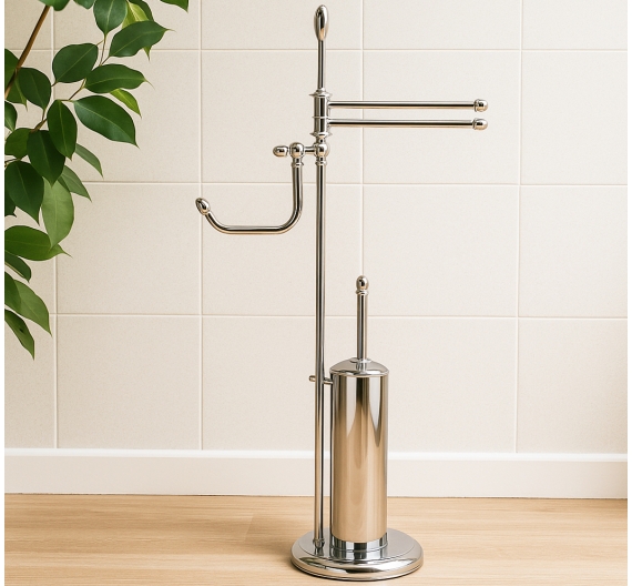 Planter-bath-with-door-scope-toilet-roll-and-wipe holder-brass-chrome-high-quality-rust-proof