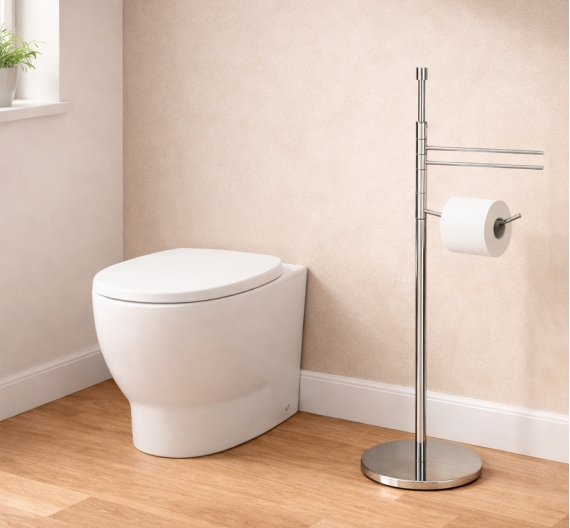Bathroom planter consisting of paper door, bidet wipes and glass soap door - BATHROOM ACCESSORIES MINIMAL LINE