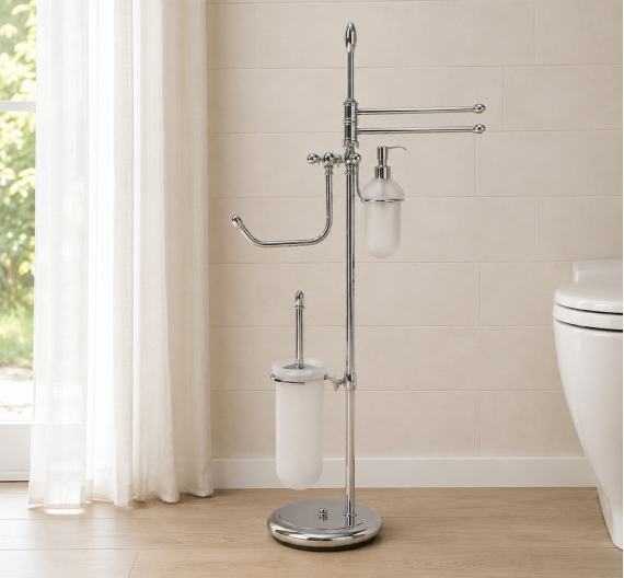 Debout toilette porte-balais en Verre Dépoli, Porte Rouleau de Porte, des Collations, du verre et des porte-Serviettes, Bidet,